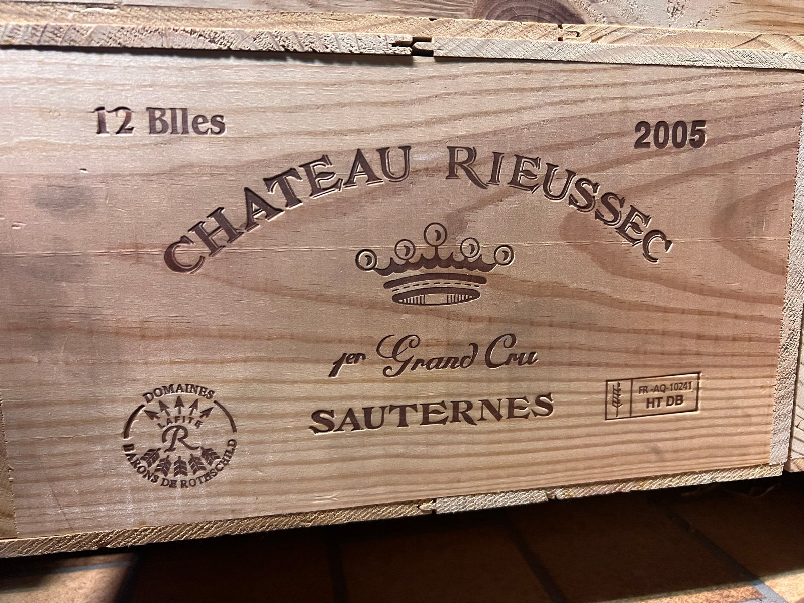 Château Rieussec Sauternes 2005 - 1er Grand Cru, Verzamelen, Wijnen, Ophalen, Nieuw, Frankrijk, Witte wijn