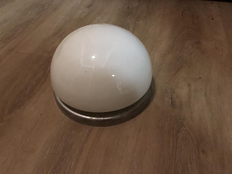 plafonniere/plafondlamp, Gebruikt, Overige stijlen, Glas, Wit