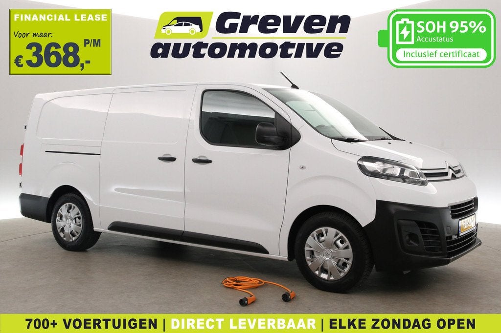 Citroën ë-Jumpy Club XL 75kWh L3H1 | Snelladen | SOH 95% |, 136 pk, Gebruikt, Citroën, Wit