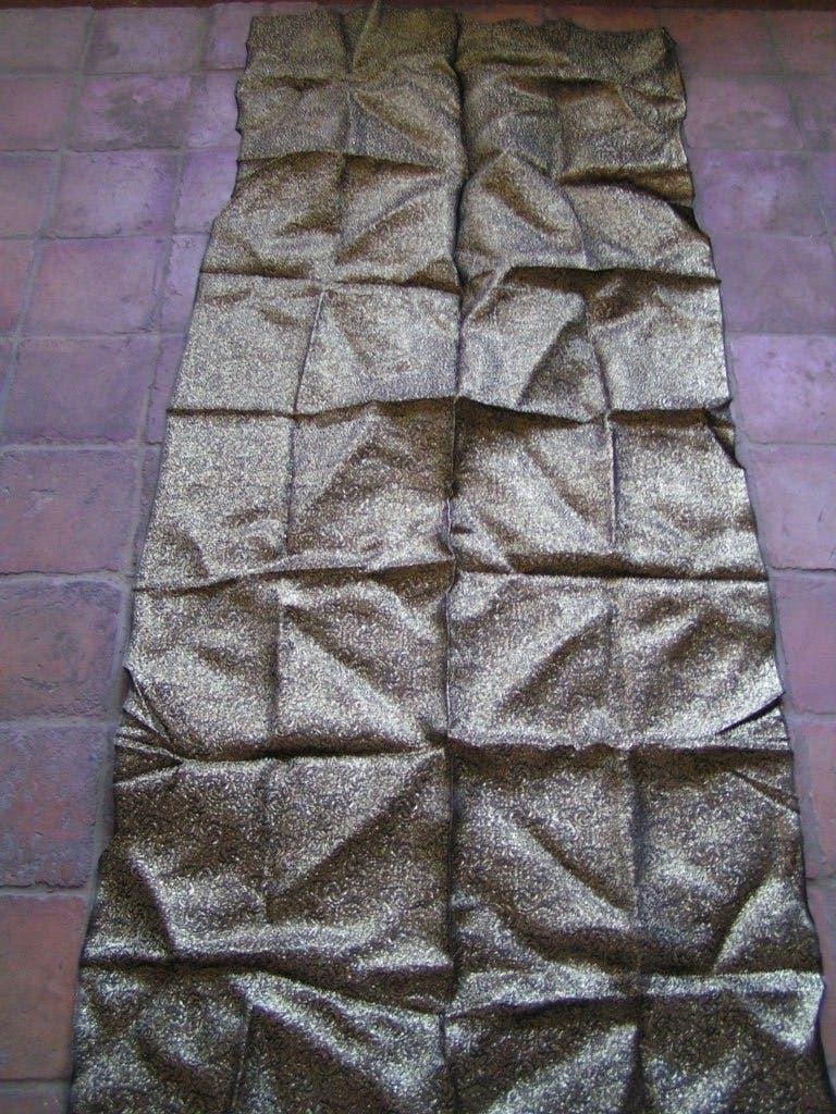 coupon brokaat zwart met goud nr YY 1189, Overige materialen, Verzenden, Zwart, Nieuw