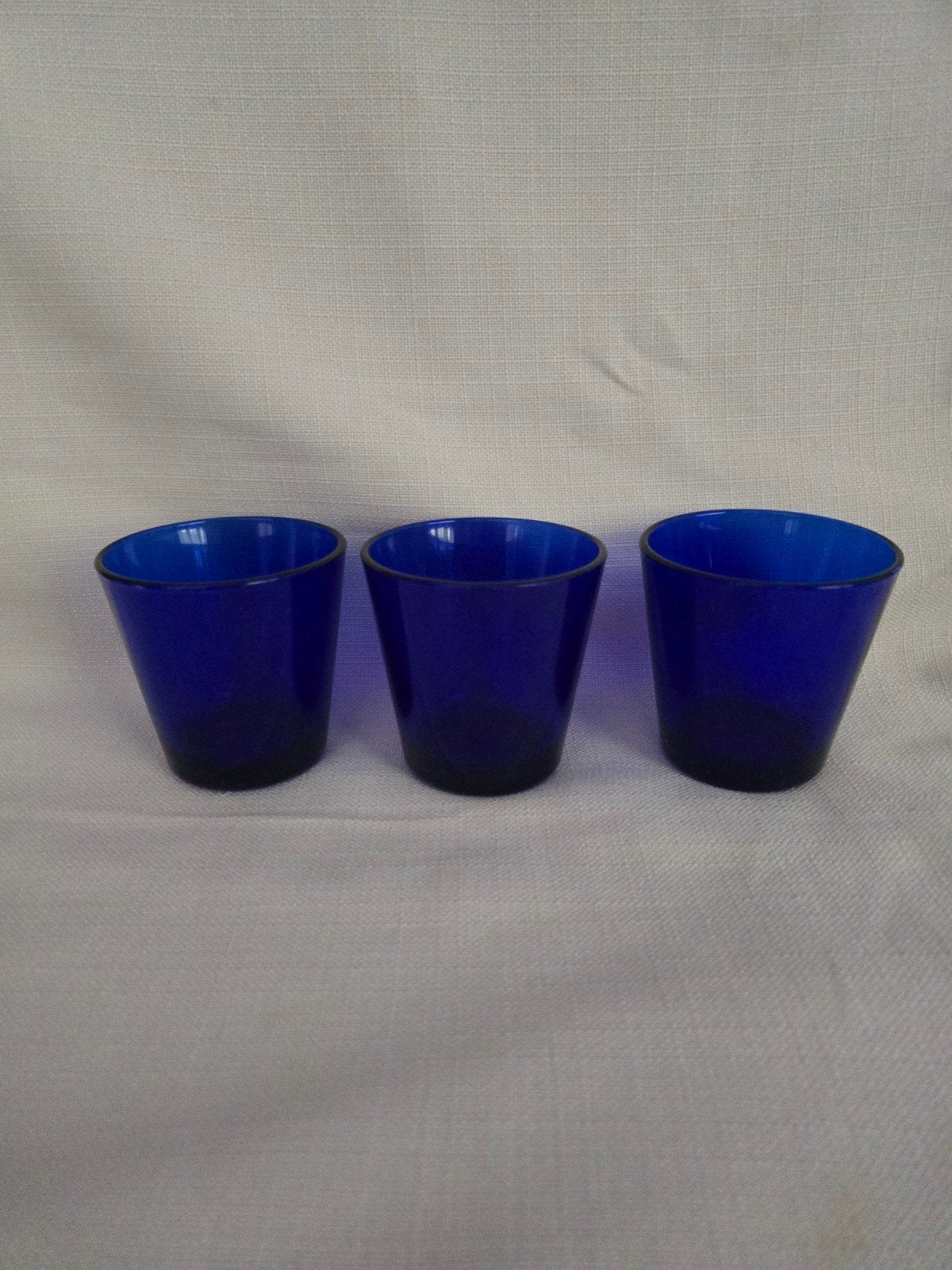 3 prachtige blauwe glazen van Kaj Frank,  Iitalla, Finland, Ophalen of Verzenden