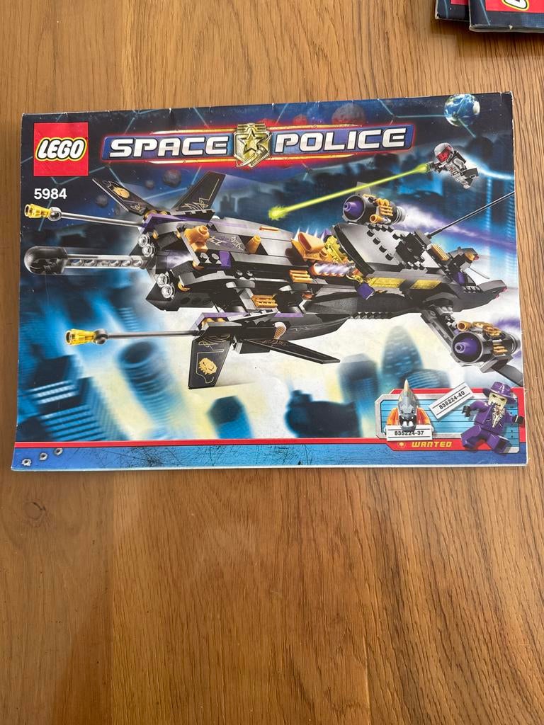 Lego Space Police 5984: Lunar Limo instructie boekje, Gebruikt, Lego, Ophalen of Verzenden, Space