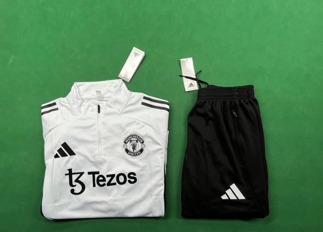 Manchester United Trainingspak - Nieuw met labels, Kleding | Heren, Maat 48/50 (M), Wit, Nieuw, Ophalen of Verzenden