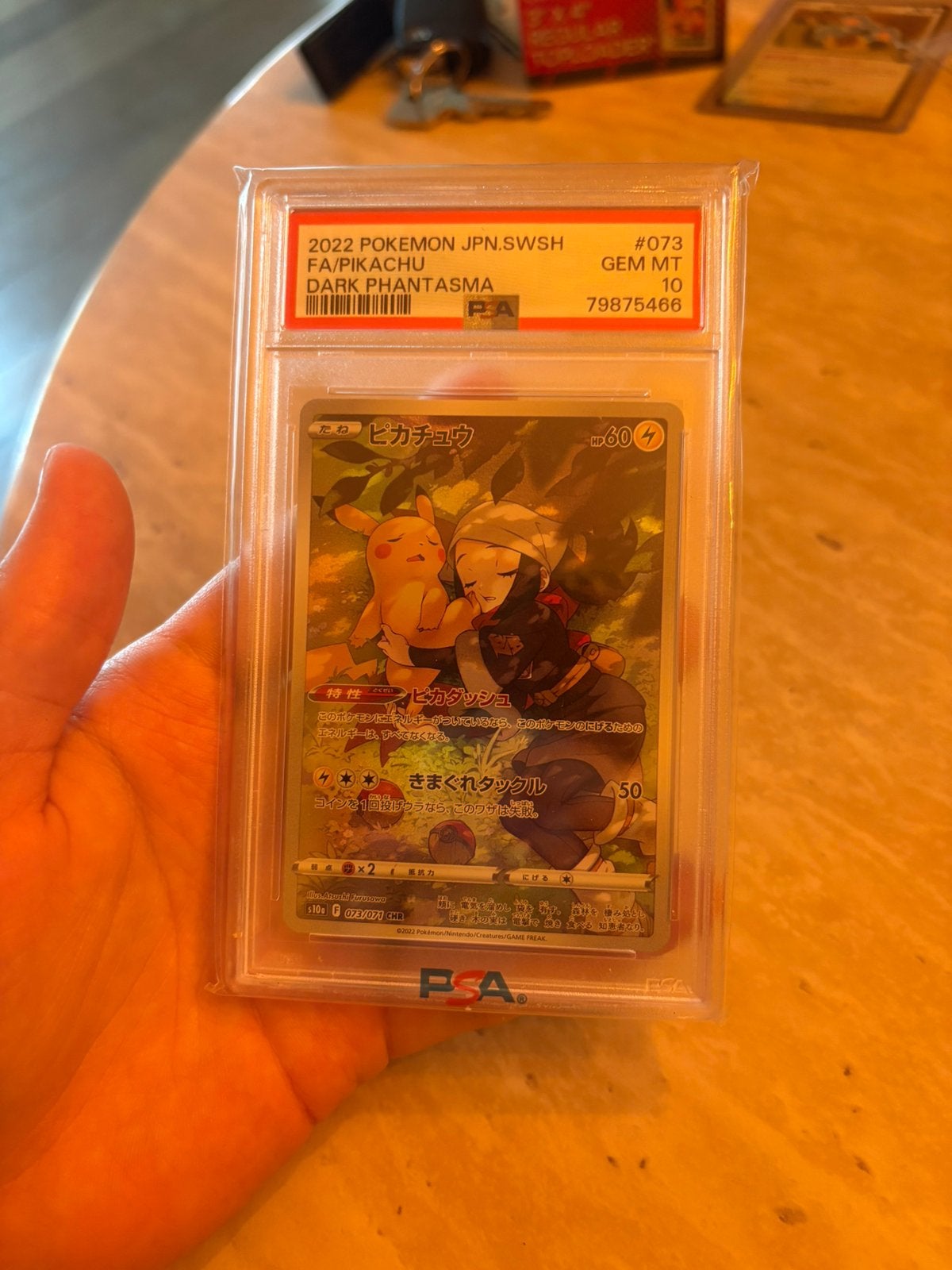 Pikachu Dark Phantasma JP Psa 10, Hobby en Vrije tijd, Verzamelkaartspellen | Pokémon, Ophalen of Verzenden, Zo goed als nieuw