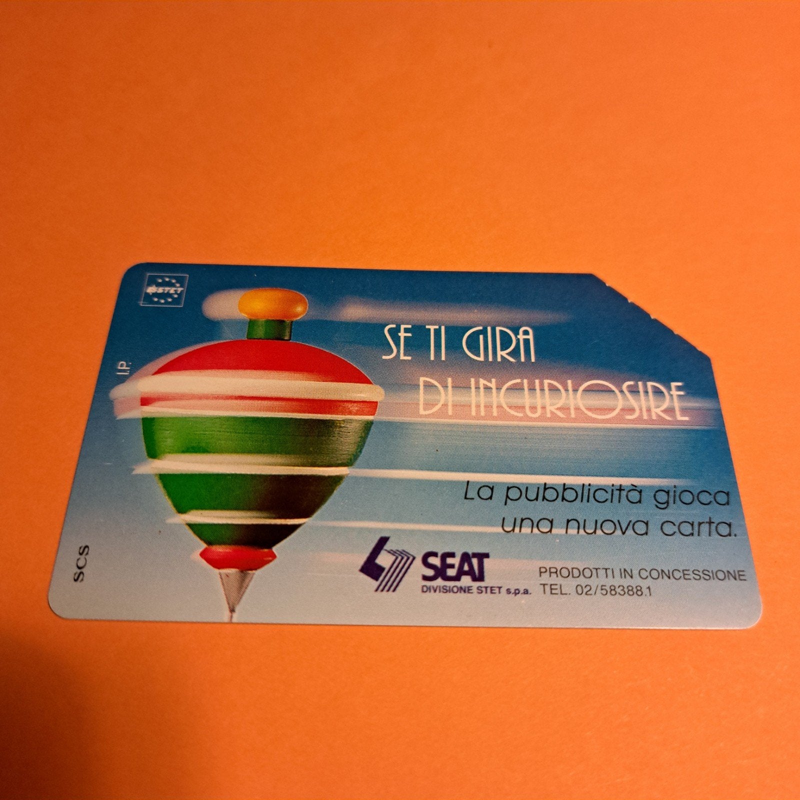 Vintage Italiaanse Telefoonkaart - L. 5.000 SIP, Verzamelen, Ophalen of Verzenden, Buitenland