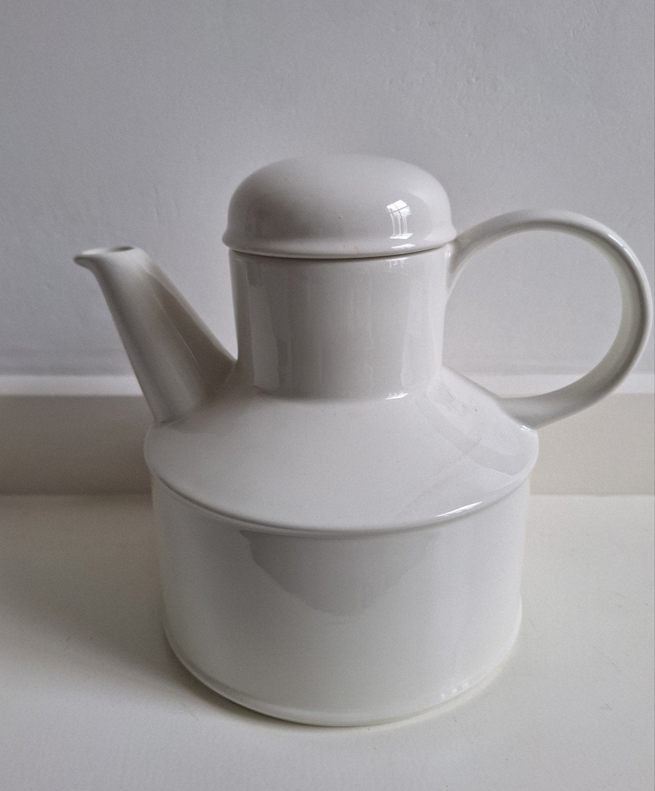 Theepot met deksel - Stonehenge - Mid Winter - Plain White, Vintage, Ophalen of Verzenden, Zo goed als nieuw, Theepot