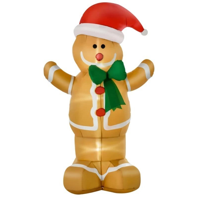 kerstman kerstcookie opblaasfiguur kerstverlichting, Diversen, Ophalen of Verzenden, Nieuw