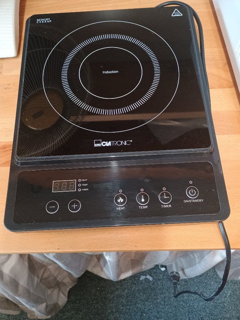 Elektrisch kookplaatje  1 pit, Witgoed en Apparatuur, 3 kookzones of minder, Ophalen of Verzenden, Zo goed als nieuw, Vrijstaand