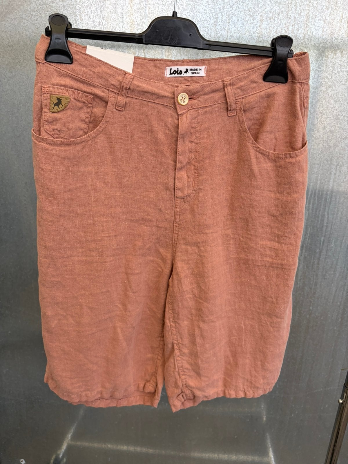 Linnen short Lois pants broek 28, Kleding | Dames, Broeken en Pantalons, Ophalen of Verzenden, Zo goed als nieuw, Maat 36 (S)
