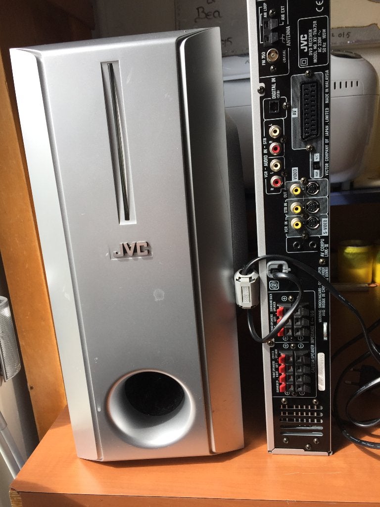 versterker en boxen, Audio, Tv en Foto, Versterkers en Receivers, Ophalen, Gebruikt, JVC