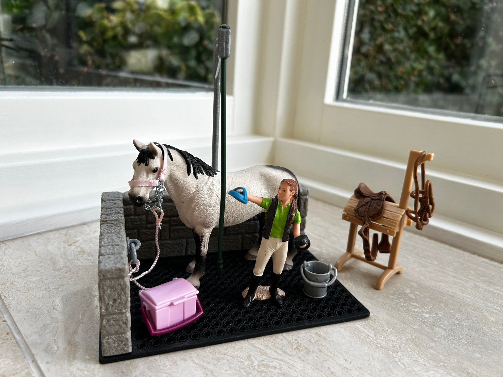 Schleich wasplaats 42104 ZGAN!!, Ophalen of Verzenden, Zo goed als nieuw