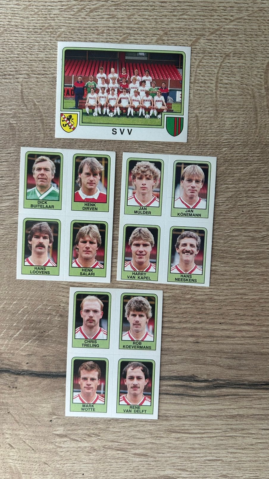 Panini Voetbal 86 plaatjes SVV 4x, Verzenden, Zo goed als nieuw, Meerdere plaatjes