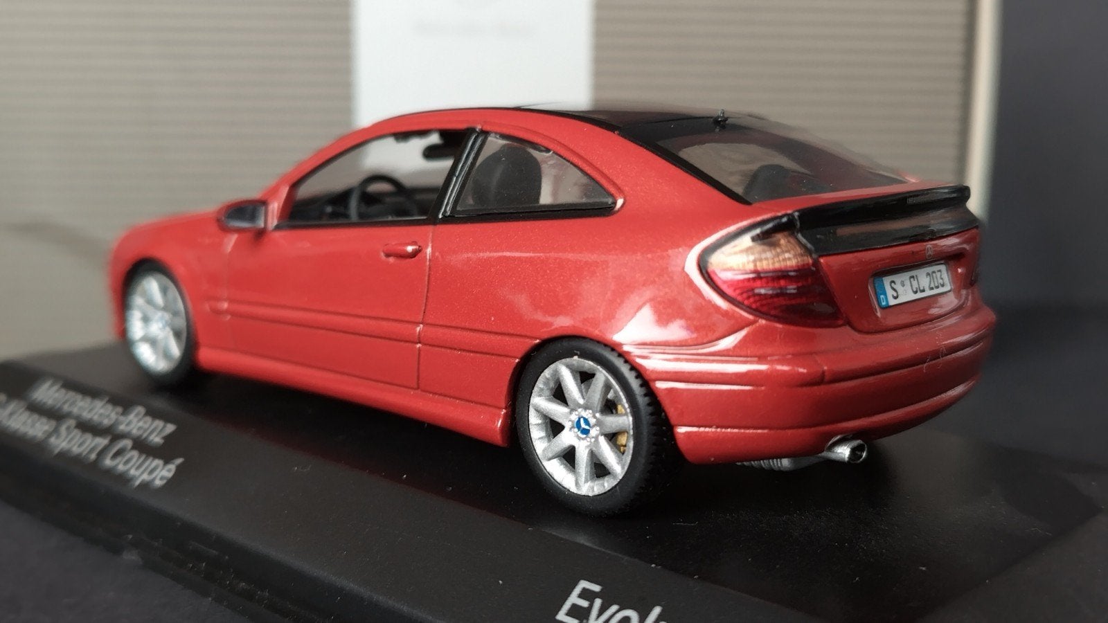 Mercedes Benz C Klasse Sport Coupe 1:43 Minichamps Pol, Auto, Verzenden, ., Nieuw