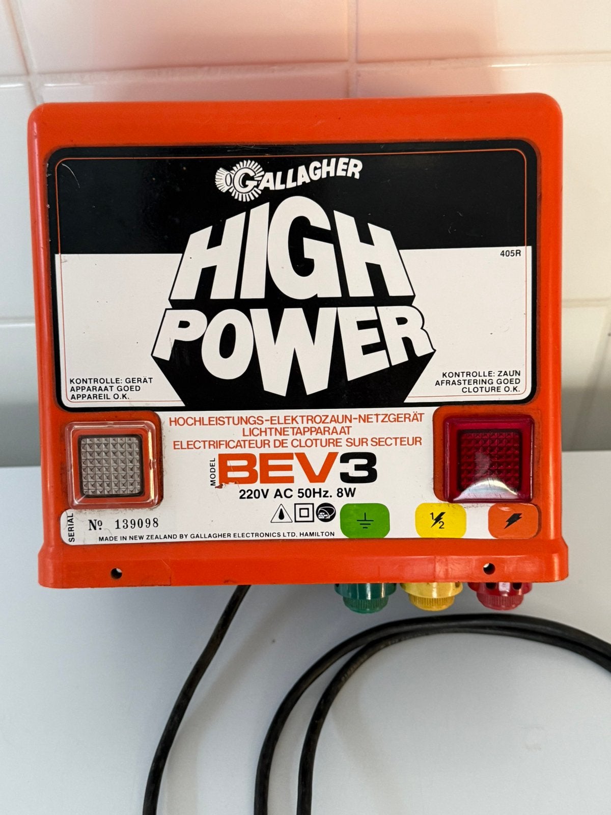 Gallagher schrikdraad High Power BEV3