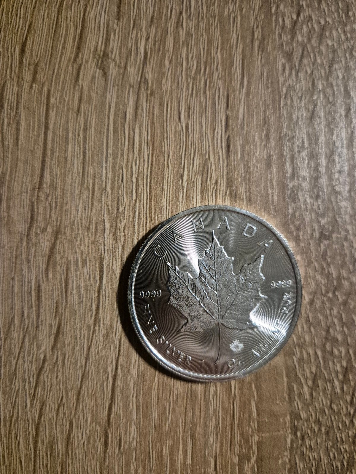 Mooie maple leaf munt., Ophalen of Verzenden