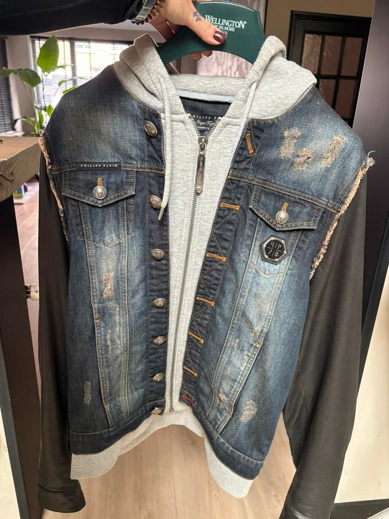 Limited edition Philipp Plein jas, Ophalen of Verzenden, Gedragen, Maat 52/54 (L), Zwart