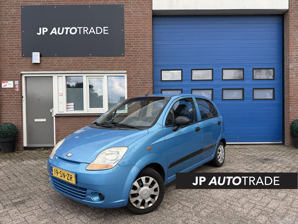 Chevrolet Matiz 0.8 Style | Distributie vv | NAP | Automaat, Auto's, Stof, Gebruikt, Metallic lak, Blauw