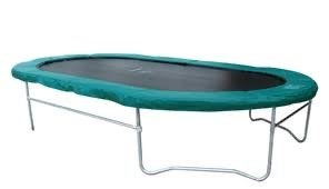 Ovaal Trampoline 423x244 cm, Ophalen, Gebruikt