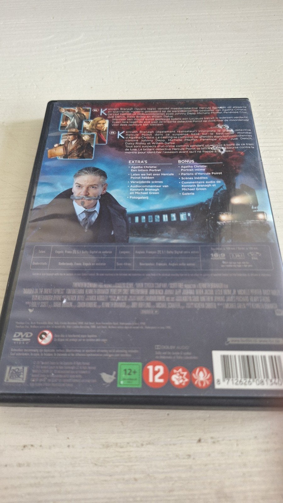 Murder on the Orient Express DVD - Detective film, Engels, Nederlands, Inclusief doosje, Ophalen of Verzenden