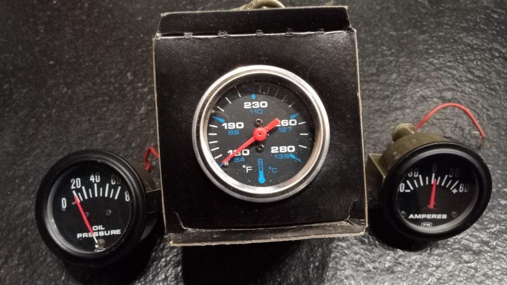Oliedrukmeter, ampèremeter en dynamostroommeter Watertempera, Ophalen of Verzenden