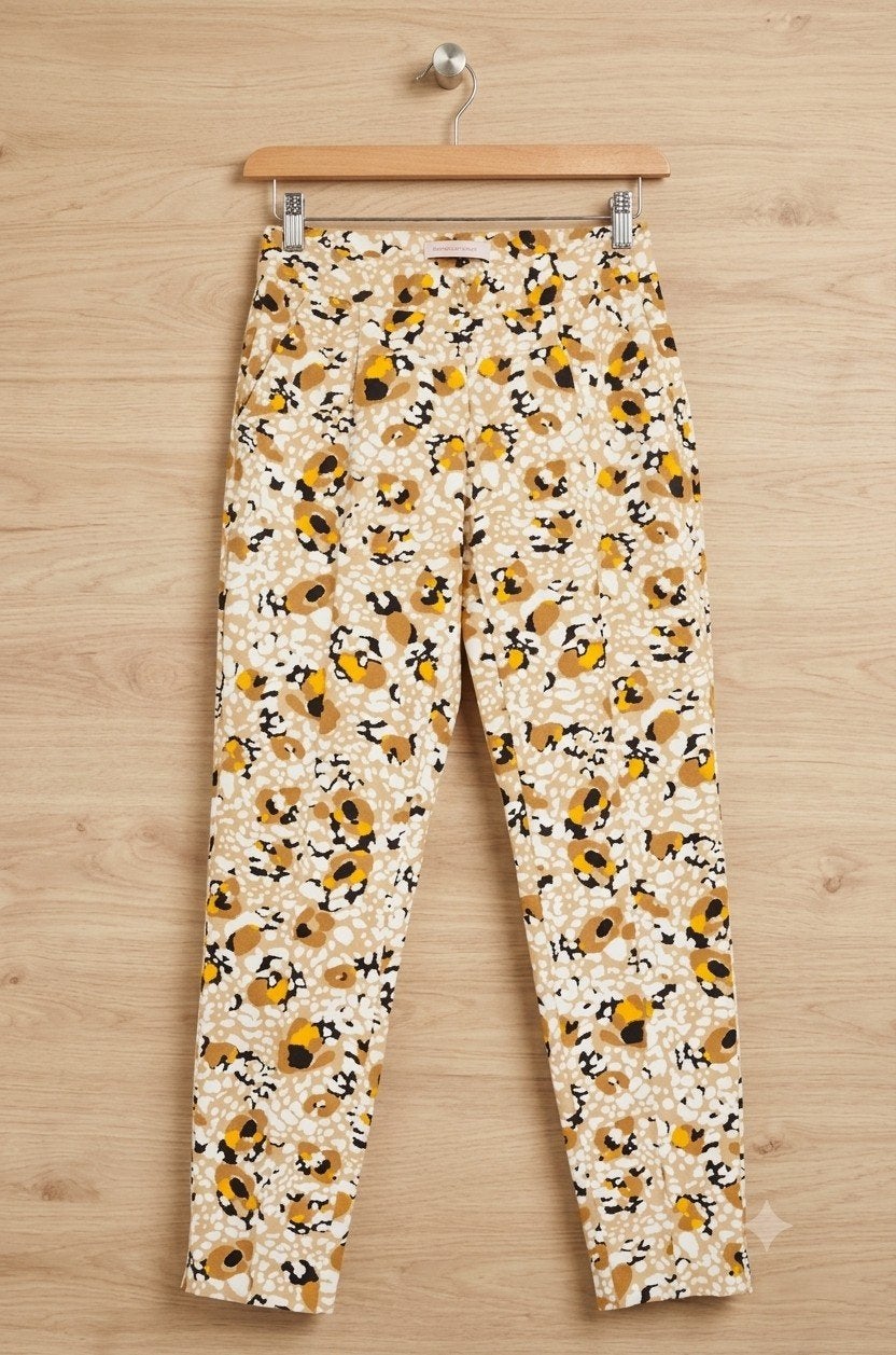 Studio Anneloes Broek - Panther Print Travelstof Maat S, Studio Anneloes, Meerkleurig, Ophalen of Verzenden, Maat 36 (S)
