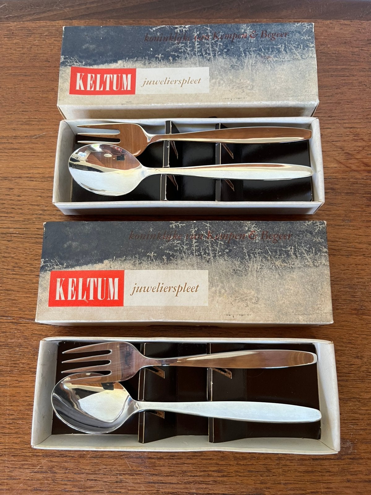 2 vintage kinderbestekjes van Keltum, Kinderen en Baby's, Ophalen of Verzenden, Zo goed als nieuw, Overige typen