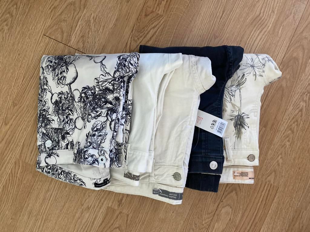 5x Dames Jeans Maat 38/M - Diverse Kleuren en Prints, Ophalen of Verzenden, Zo goed als nieuw, Overige kleuren, W30 - W32 (confectie 38/40)