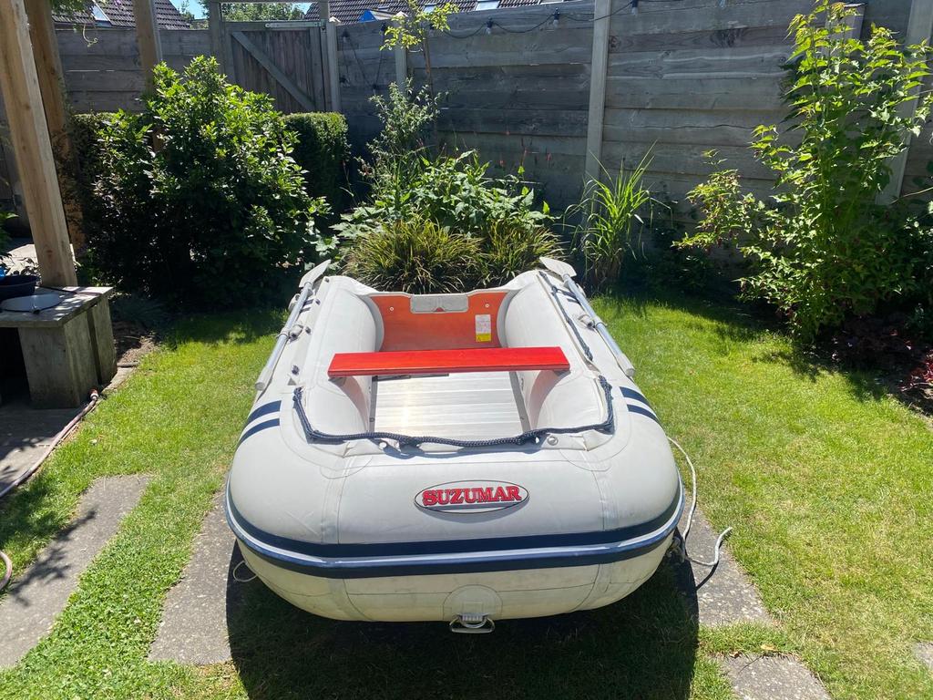 Suzumar rubberboot met Yamaha 4pk 2 takt motor, Watersport en Boten, Rubberboten, Aluminium, Gebruikt, Benzine, Minder dan 70 pk