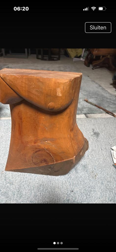 Bijzonder houten beeld, Verzamelen, Beelden en Beeldjes, Ophalen of Verzenden, Dier