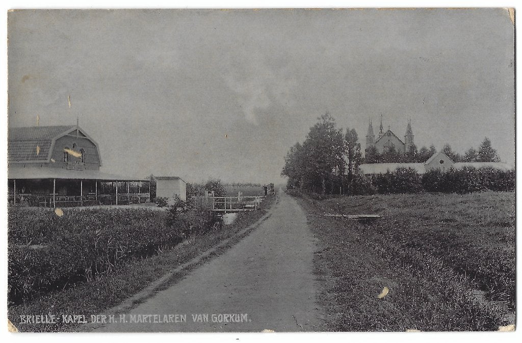Brielle, Kapel der H. H. Martelaren van Gorkum, Verzenden, Voor 1920, Gelopen, Zuid-Holland