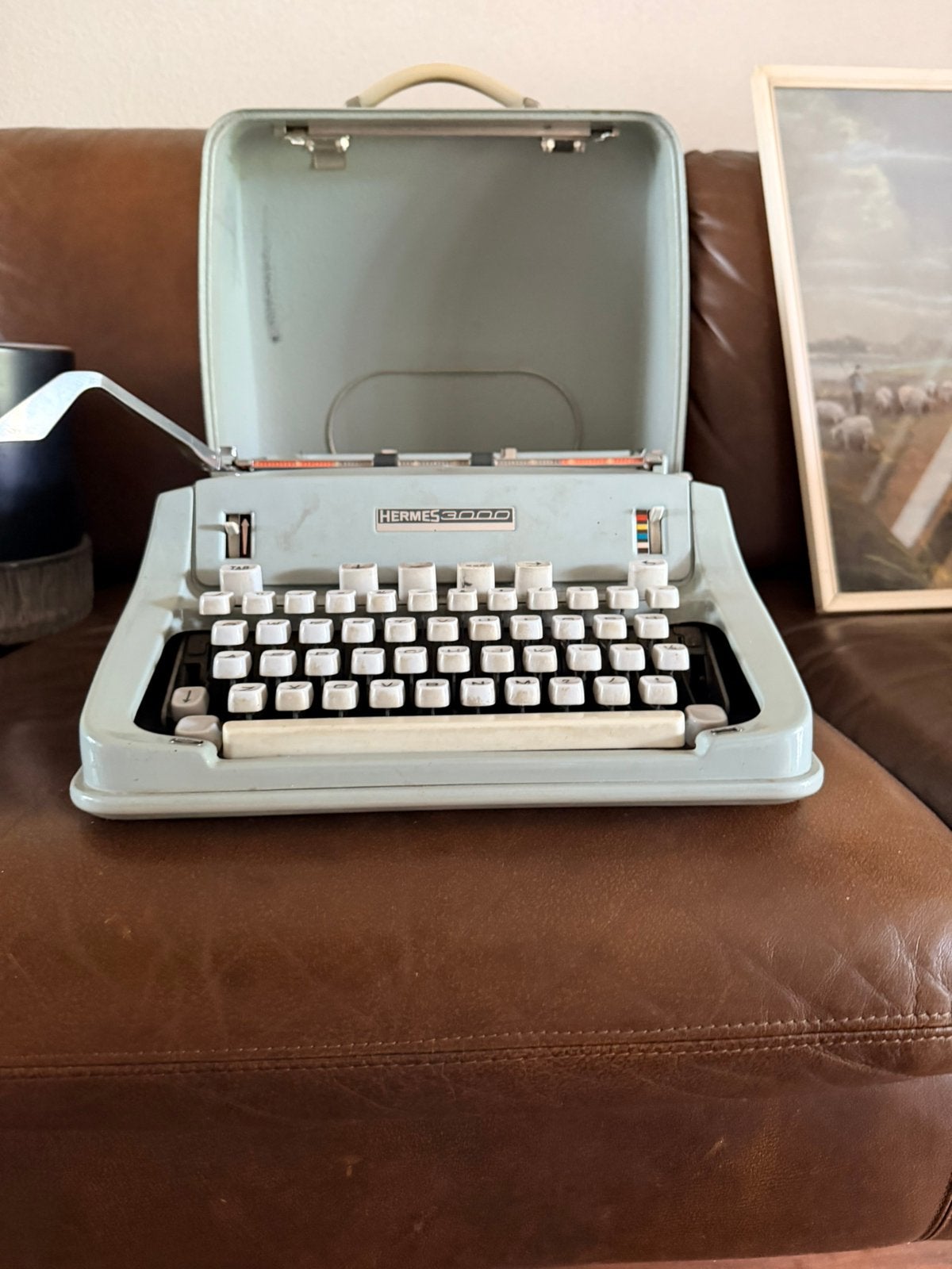 Hermes 3000 typemachine, Ophalen, Gebruikt