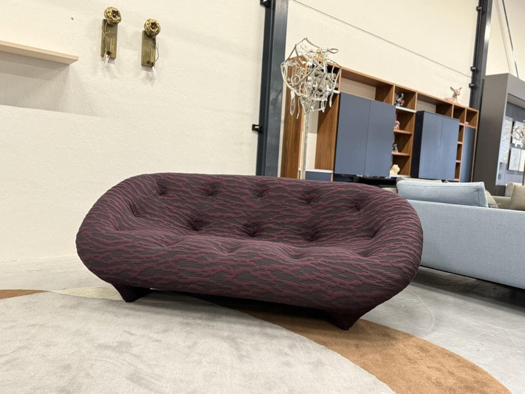 Nieuw Ligne Roset Ploum Bank Sea Aubergine design 204, 100 tot 125 cm, Ophalen of Verzenden, Rechte bank, Ligne roset