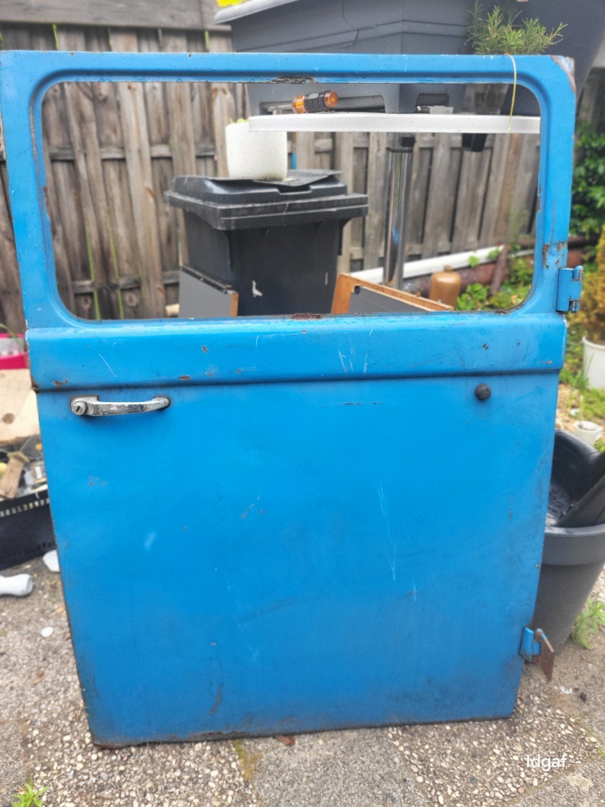 Zijdeur mercedes 206 D - Blauw, Ophalen, Gebruikt, Oldtimer onderdelen, Voor