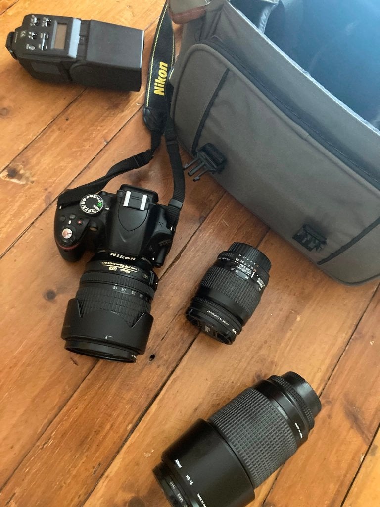 Nikon D3200 compleet, Ingebouwde flitser, Gebruikt, Spiegelreflex, Ophalen of Verzenden