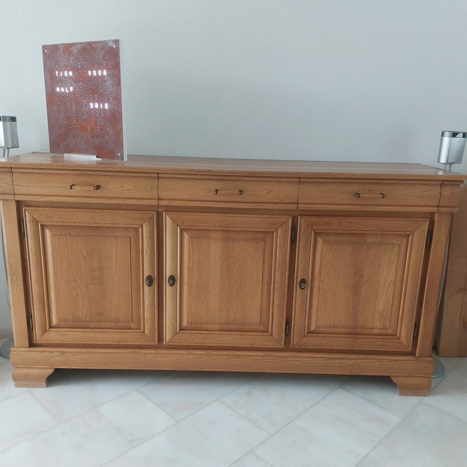 eiken dressoir, 150 tot 200 cm, Eikenhout, Met lade(s), Ophalen of Verzenden