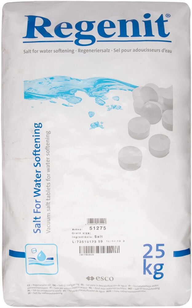 Regenit zout voor o.a. Waterontharder 25 kilo, Ophalen, Nieuw