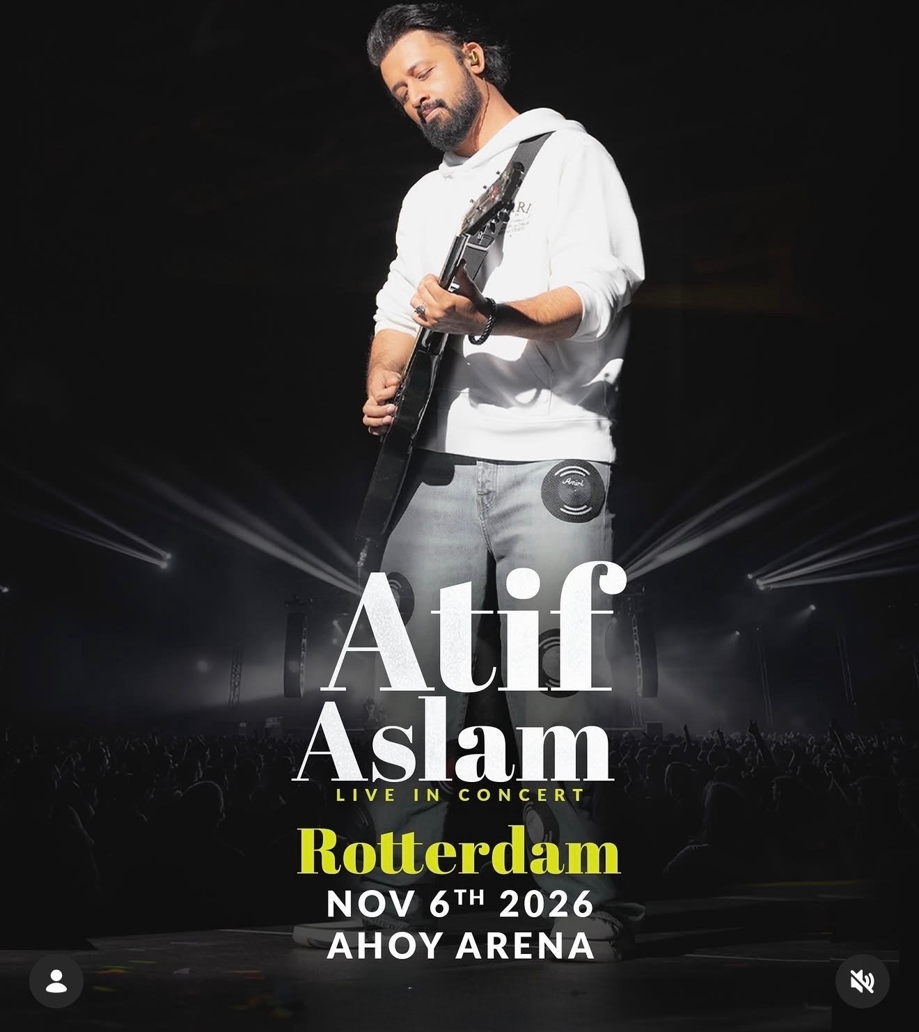 Atif Aslam concert Rotterdam, November