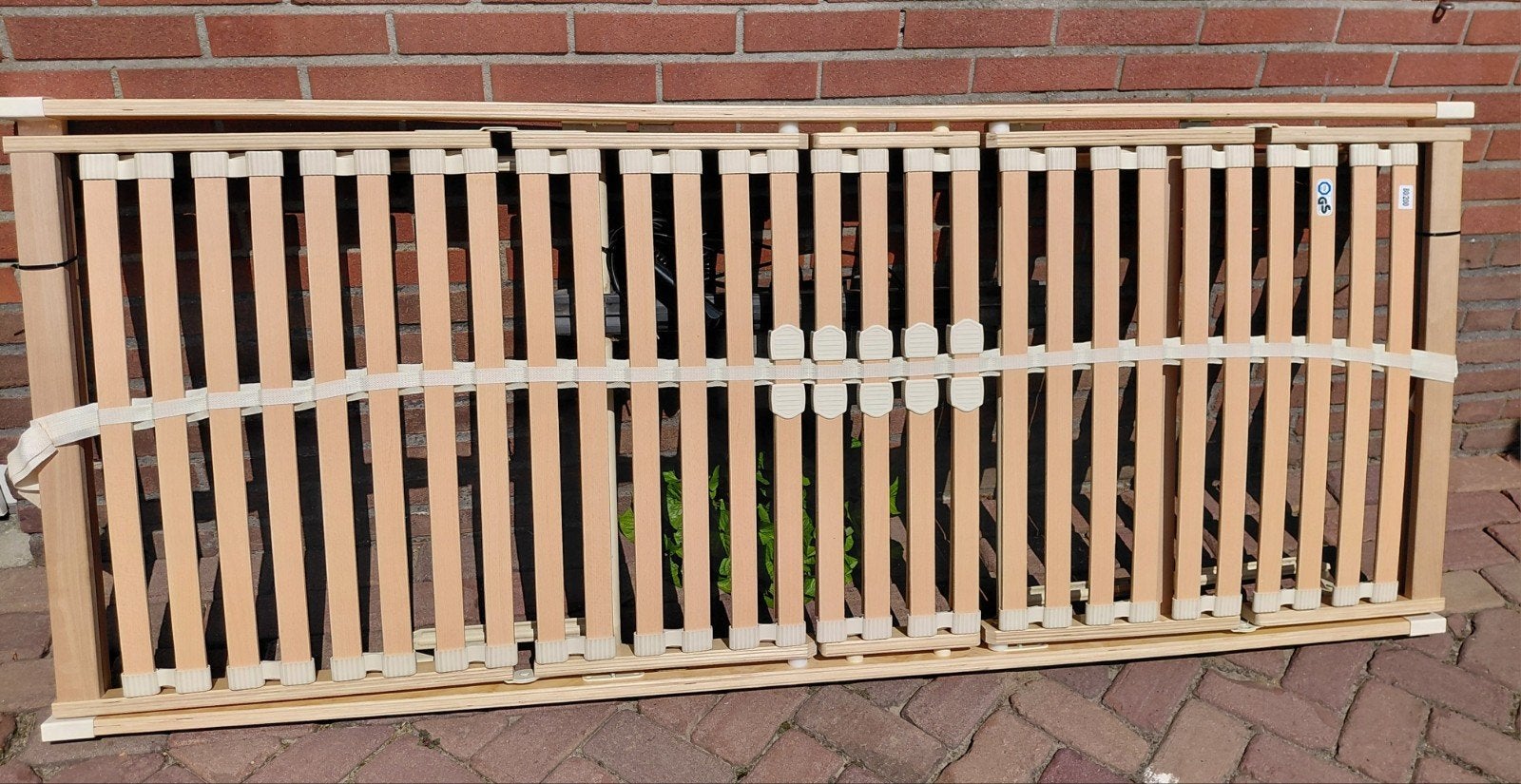 2  Verstelbare lattenbodems 80x200 cm met motor, Ophalen, 80 cm, 200 cm, Modern