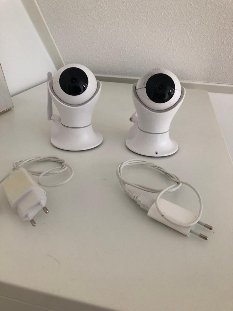 2 x babyfoon camera / beveiligingscamera, Kinderen en Baby's, Babyfoons, Ophalen of Verzenden, 250 meter of meer, Camera
