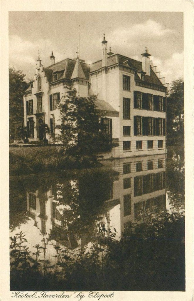701-385-029 Elspeet Kasteel Staverden, Ophalen of Verzenden, Voor 1920, Gelderland