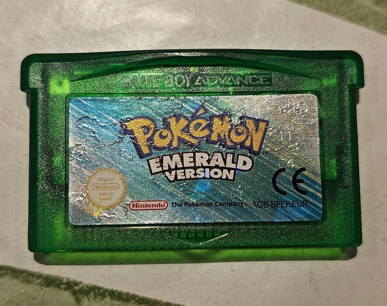 Pokémon Emerald Version Game Boy Advance, 1 speler, Ophalen of Verzenden, Zo goed als nieuw, Role Playing Game (Rpg)