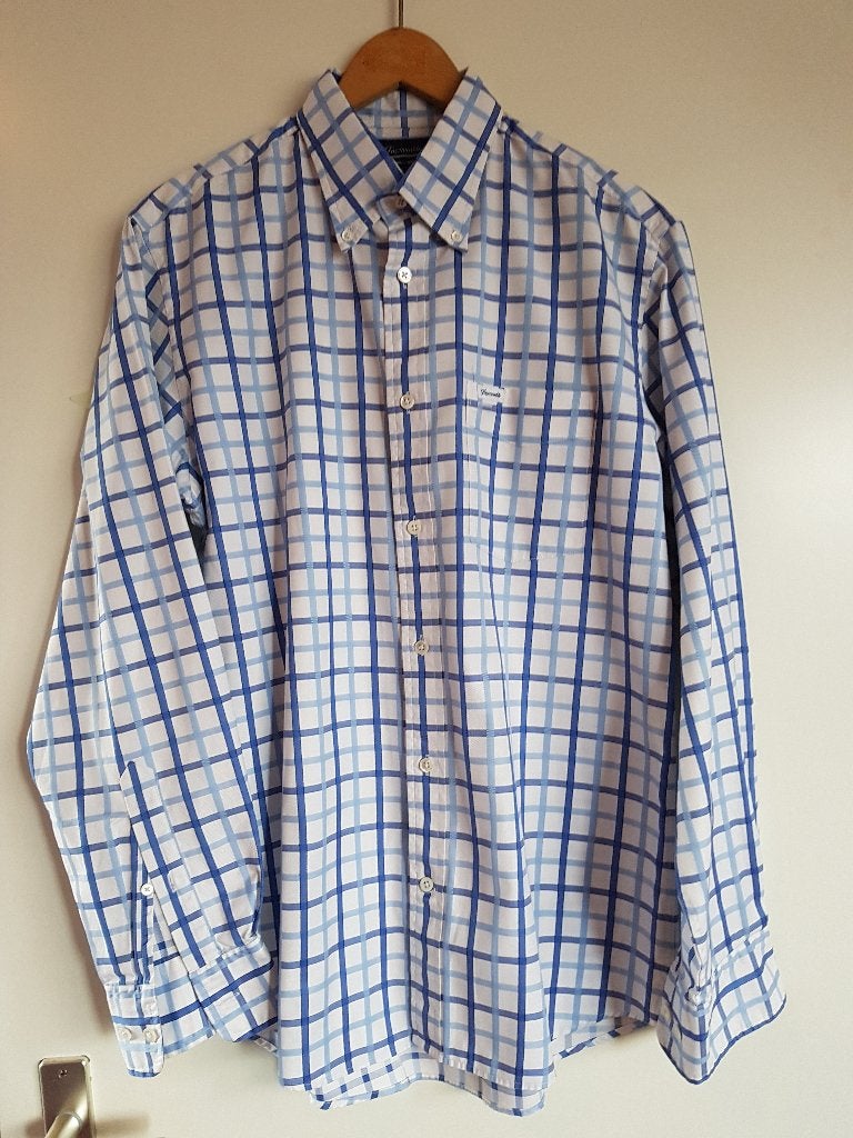 OVERHEMD FACONNABLE  M, Gedragen, FACONNABLE, Blauw, Halswijdte 39/40 (M)