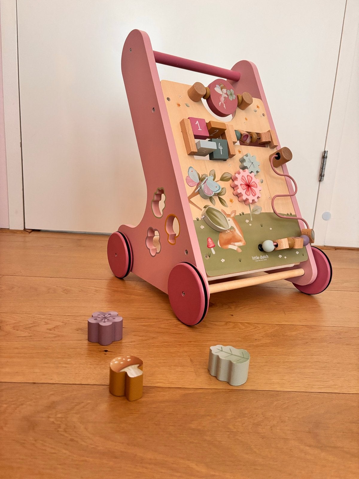 Little Dutch Houten Babywalker Roze - Zo goed als nieuw, Ophalen, Zo goed als nieuw, Overige typen
