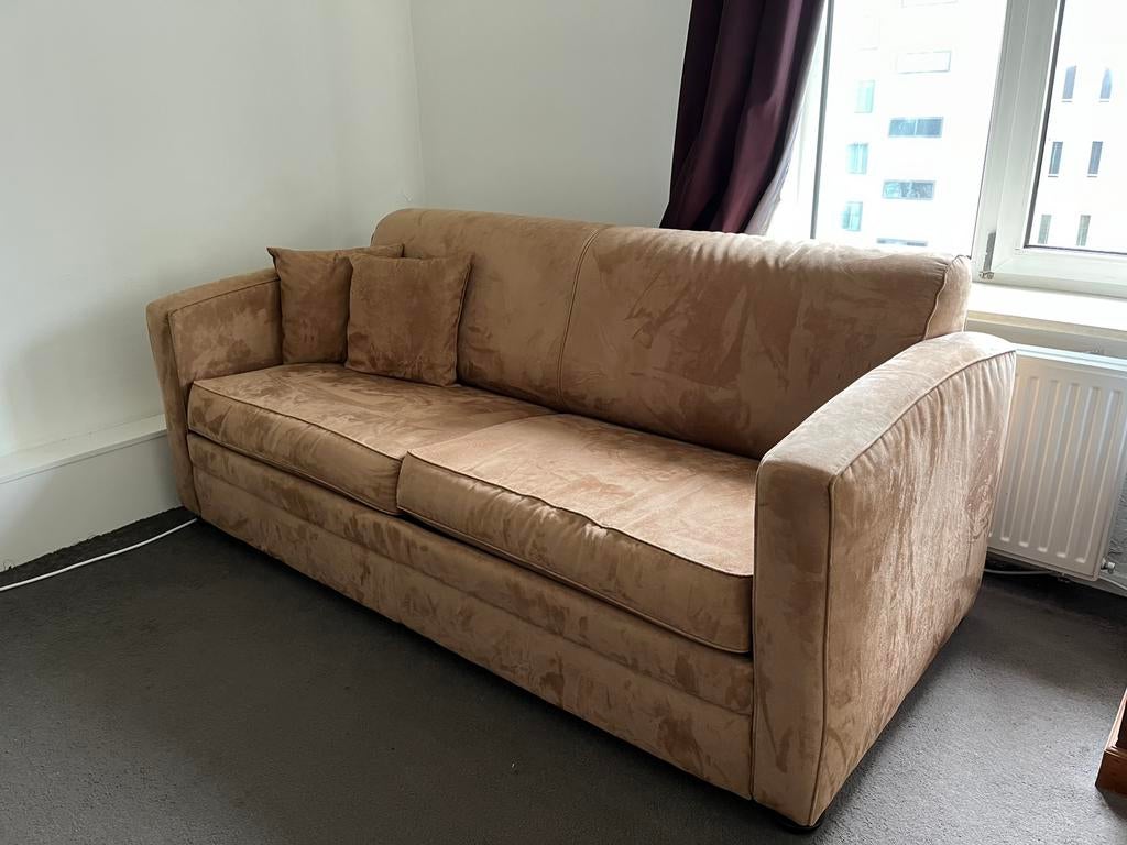 Suede slaapbank, Ophalen, Gebruikt