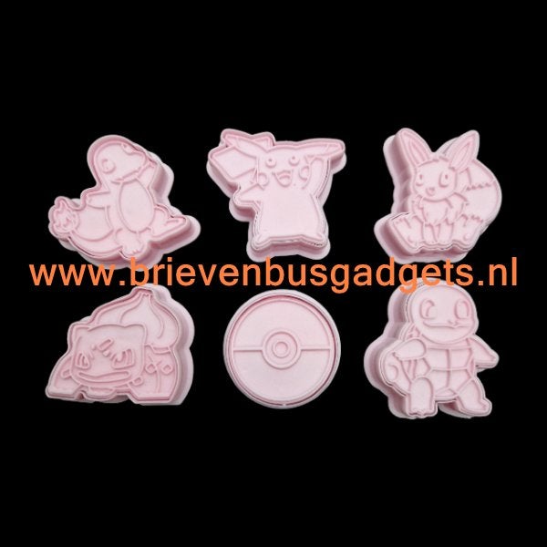 Pokemon Koekjes Uitstekers, Bakvorm, Www.brievenbusgadgets.nl, Www.brievenbusgadgets.nl, Verzenden