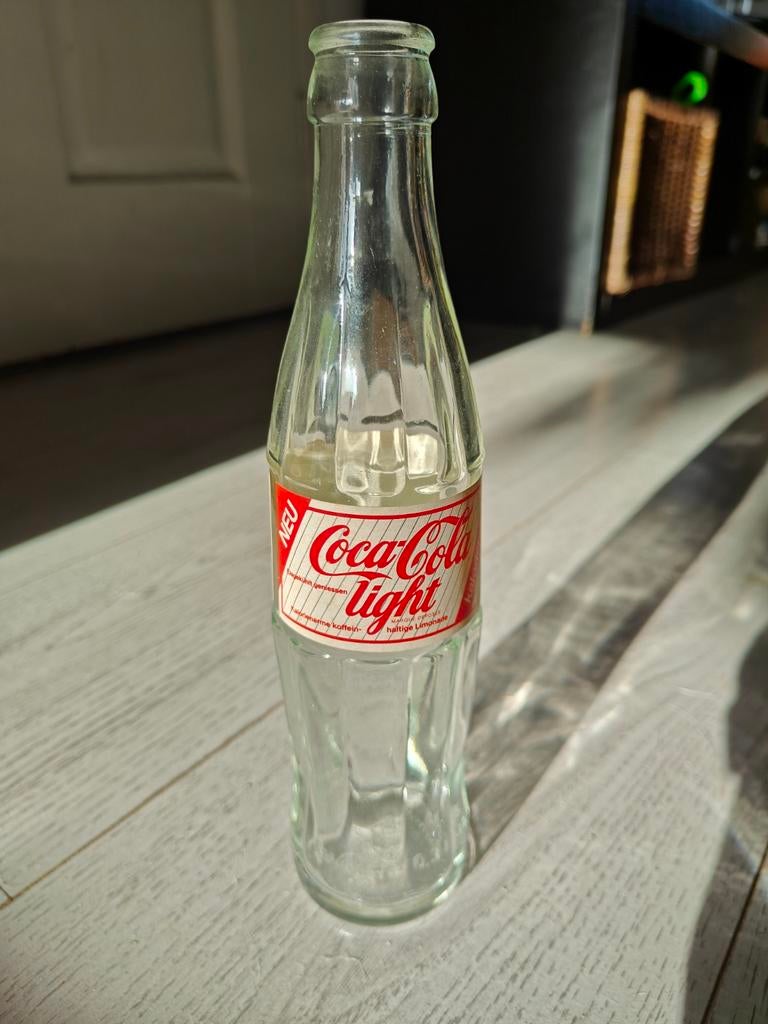 Vintage Coca-Cola Light flesje (leeg), Ophalen of Verzenden, Gebruikt