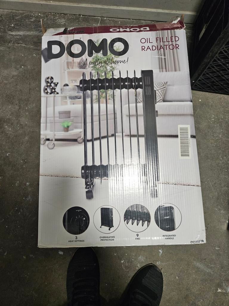 Domo Oliegevulde Radiator - 2000W, 9 Ribben, Nieuw, Ophalen of Verzenden