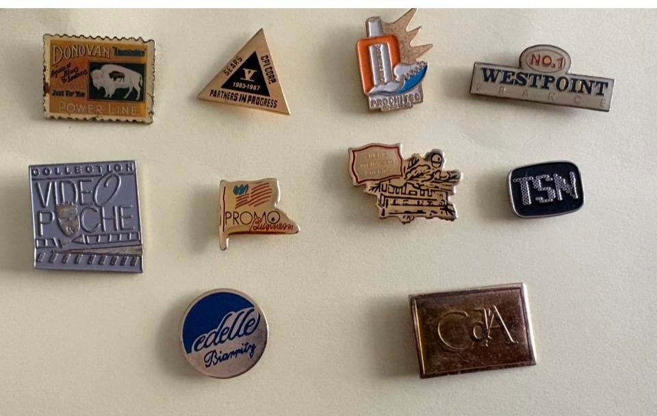 Collectie vintage pins van diverse merken, Ophalen of Verzenden, Zo goed als nieuw, Overige onderwerpen