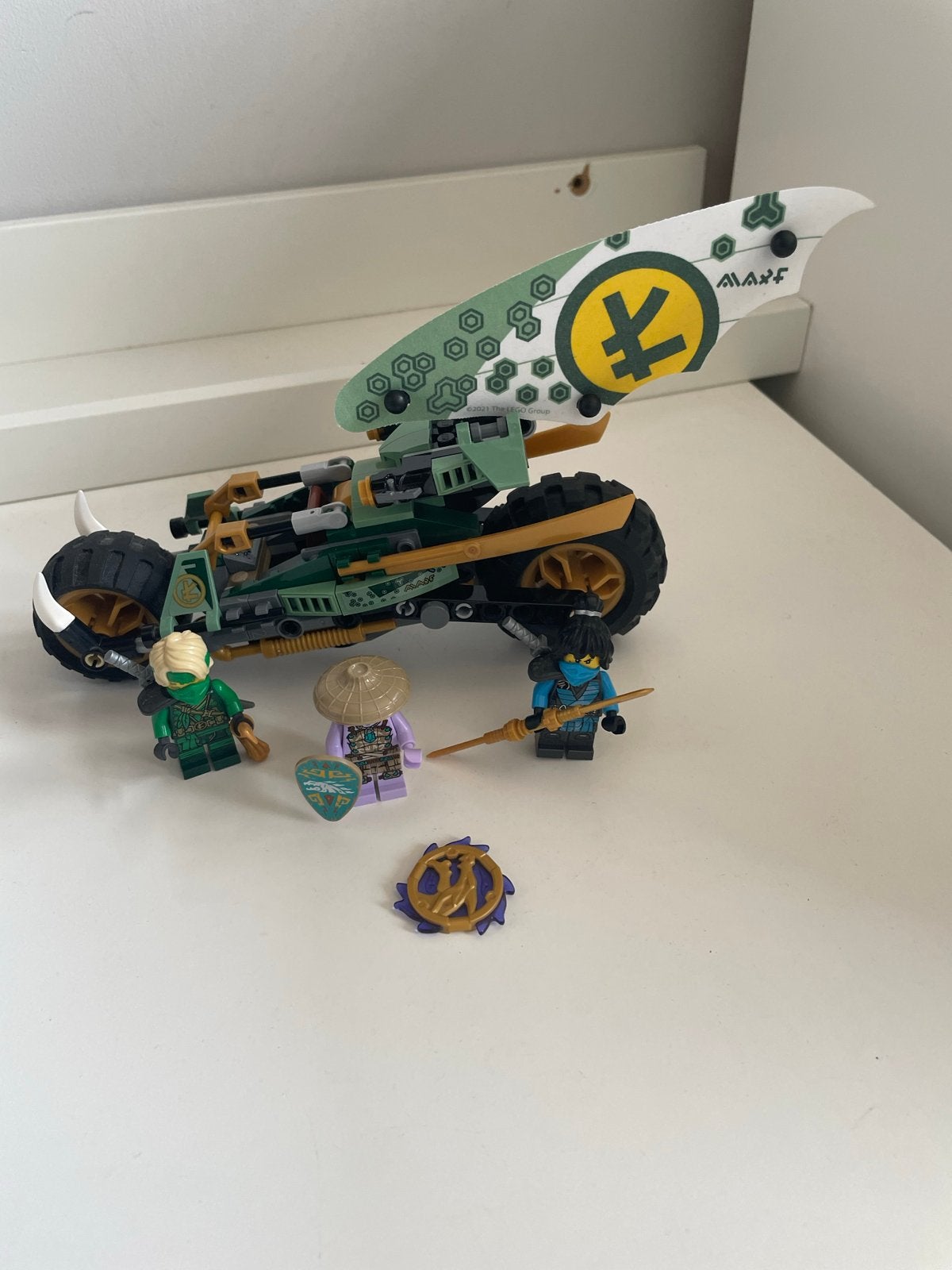 Lego Ninjago 71745 Lloyd's Jungle Chopper Bike (compleet), Lego, Ophalen of Verzenden, Zo goed als nieuw, Compleet