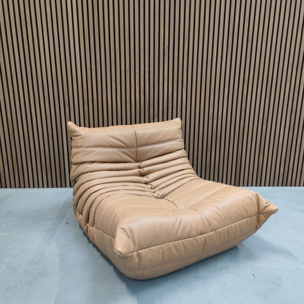 Ligne Roset Togo Fireside eenzits | Camel Leder, Ophalen of Verzenden